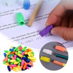 Pencil Top Erasers  Multicolor Pencil Erasers Toppers Correction Supplies 1pcs