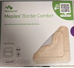 Mepilex Border Comfort Dressings. 7.5cm x 7.5cm, 10 Individual Dressings 