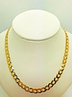 9ct Yellow Solid Gold Curb Chain – 5.8mm - 20" - CHEAPEST ON EBAY