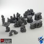 Canyon Rocks Scatter Terrain Tabletop Gaming DnD 3DPrint 32/28/20/15/10