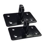 4 Hole Gate / Fence Hinge Rectangle Wall / Post Mounted Bracket 2 Pack ACC4