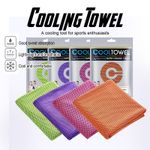 X4 pack Instant Cooling Fast Drying Absorbent Towels with carry bag - NEW UK