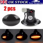 2x Smoked LED Indicator Side Repeater Light For Fiat Abarth 500 595C 312 Ford Ka