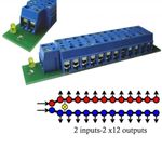 1 Set Power Distribution Board With Status LEDs for DC and AC Voltage