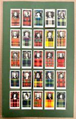 CLAN TARTANS - William Grant & Sons - Complete Set of 25  Cigarette Cards (1991)