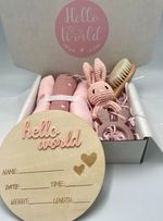 Newborn Baby Girl Gift Set – Baby Shower Welcome to the World New Parents Gift