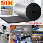 50M Self Adhesive Foil Foam Insulation Roll for Floor/Roofs/Garage Doors/Camper`