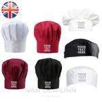 EMBROIDERED Personalised Chef Hat Skull Chef Cap Restaurant Cafe Hotel Work Hat