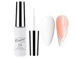 White Gel Nail Polish Liner for French Tip Art, UV 