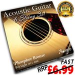 ACOUSTIC GUITAR Strings Phosphor Bronze Set Light 11-50 - 11s  Pack Adagio Pro