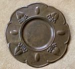 Arts and Crafts Large Wall Hanging Copper Charger Circa 1900