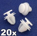 20x Peugeot Interior Door Moulding Panel Card Trim Clips / Fasteners 6991.S6