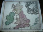 Magna Britannia, anno 1720, map by Homann J.B. Homann, Johann Baptist Magna Bri