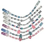 Pacifier Clips for dummies Boys Girls Pinks, Blues, Pony Beads