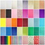A4 Glitter Card Coloured Premium Quality Low Non Shed 250gsm Crafts Mixed 