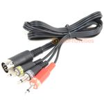 MSX COMPATIBLE COMPUTER CASSETTE TAPE RECORDER CABLE / LEADS