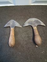 2x Joseph Dixon Leatherworking Saddlers Half Moon Tools