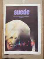 SUEDE TRASH POSTER SIZED original music press advert from 1996 - printed on news