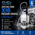 Budget 6L Compression Pump Sprayer Car Care Valeting Chemical Sprayer Bottle