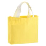 Small Canvas Tote Bag for Women 11 x 2 x 7" Canvas Bags Yellow