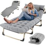 Adults Sofa Day Bed Folding Loungers Recliner Protable Guest Bed Metal Bed Frame