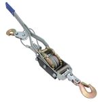 4 Ton Hand Power Wired Cable Puller Winch Turfer Pulley Soft Grip Handle TE694