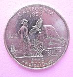 CALIFORNIA     2005-D    LIGHTLY CIRCULATED   STATE QUARTER COIN