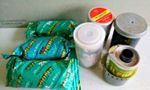 6 x 35 mm film cannisters: Truprint, Ilford, Ferrania