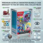 6 Booster Pack Bundle Acrylic Display Case Pokemon UV protection Smooth edges