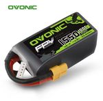 Ovonic 4S 14.8V 1550mAh LiPo Battery 100C Discharge XT60 Plug for RC Drones/Cars