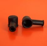 2 x Small Black Angled Terminal Insulating Boot/Cover - Lucas Rist Type