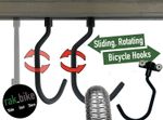 Rotating Sliding Bicycle Hooks for Channel Strut Storage Rack Custom Bike Rail