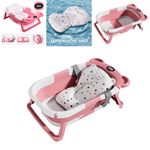 Baby Bath Tub Collapsible Foldable Portable Washing Babies New Born Kids Toddler