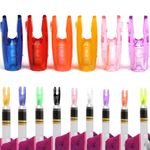 50pcs Archery Arrow Nocks Tails 3.2mm Pin Nock Plastic Arrow Shaft DIY Hunting