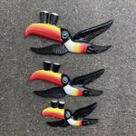 Guinness Set /3 Flying Toucans Cast Iron