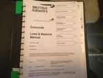 British Airways Concorde Load & Balance Manuals on PDF sent by email wetransfer
