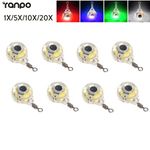 1X 20X Led Fishing Lure Night Light Fish Set Bait Eye Shape Squid Underwater