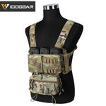 IDOGEAR Tactical Chest Rig MK3 Tactical Vest Full Set w/ 5.56 Mag Pouch Modular