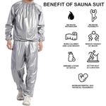 Fitness Sweat Sauna Suits Exercise Gym Clothes Training Weight Loss Anti-Rip UK