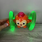 Bright Starts Roll & Glow Monkey Musical Crawling Baby Toy Lights Tested