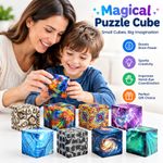 3D Magic Cube Shashibo Shape Shifting Box Adult Kids Decompression Puzzle Toy