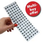 96pcs 10mm Googly Eyes Sheet – Self-Adhesive Craft Eyes for Kids & DIY Projects