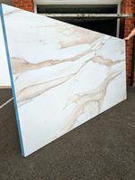 Calacatta Gold Gloss Brand New Worktop From Wren Kitchens.
