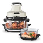 Emperial Air Fryer Portable Glass 4-in-1 Cooker 3.8L, Roast & Reheat - 1600W