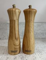 Sabatier Professional Wooden Salt & Pepper Mills Set Manual Grinders, 17.5 cm