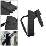 Archery Arrow 3 Tube Quiver Holder Back Waist Shoulder Strap Bag Pouch Hunting