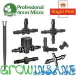 4mm Micro Irrigation Fitting Antelco Pipe Barbed Garden Watering Connector Valve