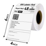ROYAL MAIL COMPATIBLE 4X6 100x150MM DIRECT THERMAL LABELS ZEBRA PRINTERS 4 X 6