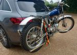 TRIALS/ MOTOCROSS MOTORBIKE BIKE RACK FOR SWAN NECK TOW BARS