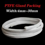 Pure PTFE Gland Packing Sizes 4mm - 30mm Gland Packing For Pump Valve Shaft Stem
